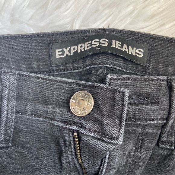 EXPRESS Mid Rise Ripped Jeans - Picture 3 of 5